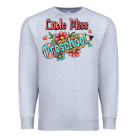 Heather Grey little miss preschool Premium Sweatshirt - RanaPortraitStore