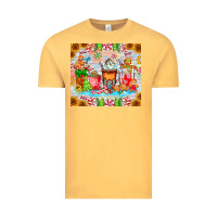 Vintage Mustard christmas coffee class Vintage Tee - CowhideDigitalArt