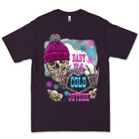 Plum skeleton baby it's cold outside Premium Tee - FaDigitalArtStudio