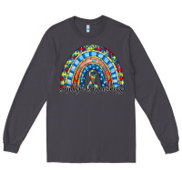 Smoke autism awareness rainbow Long Sleeve Tee - RacoonDesign