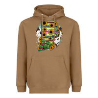 Toasted Coconut Rhode island State aMp Heavyweight Hoodie - RanaPortraitStore