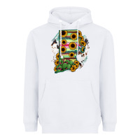 White Rhode island State aMp Heavyweight Hoodie - RanaPortraitStore