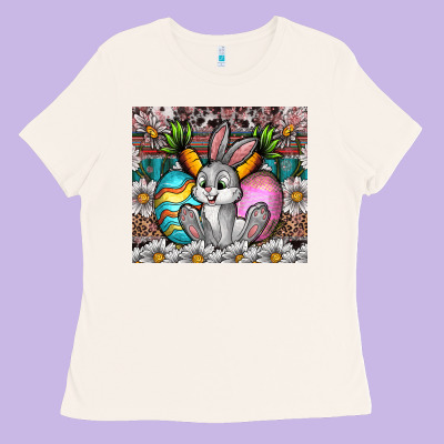 Easter Ladies Tee Designed By Cowhidedigitalart