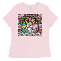 Bubblegum Pink easter Ladies Tee - CowhideDigitalArt