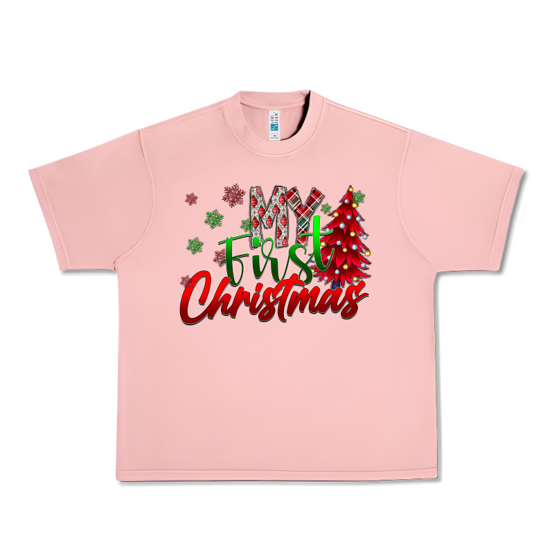My First Christmas Urban Heavy Tee by CowhideDigitalArt | Teevron