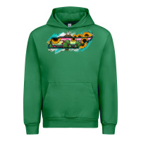 Emerald Tennessee Map Sunflower Cactus Serape Urban Hoodie - RanaPortraitStore