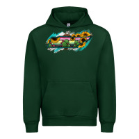 Forest Green Tennessee Map Sunflower Cactus Serape Urban Hoodie - RanaPortraitStore