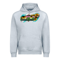 Heather Grey Tennessee Map Sunflower Cactus Serape Urban Hoodie - RanaPortraitStore