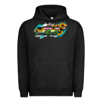 Pigment Black Tennessee Map Sunflower Cactus Serape Urban Hoodie - RanaPortraitStore