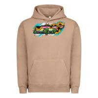Pigment Burro Tennessee Map Sunflower Cactus Serape Urban Hoodie - RanaPortraitStore