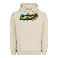 Pigment French Oak Tennessee Map Sunflower Cactus Serape Urban Hoodie - RanaPortraitStore