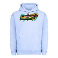 Pigment Grape Ice Tennessee Map Sunflower Cactus Serape Urban Hoodie - RanaPortraitStore