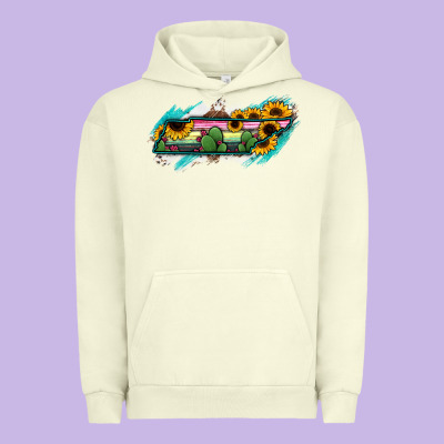 Tennessee Map Sunflower Cactus Serape Urban Hoodie Designed By Ranaportraitstore