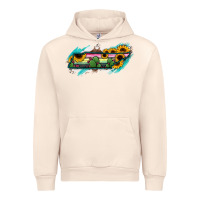 Sandshell Tennessee Map Sunflower Cactus Serape Urban Hoodie - RanaPortraitStore