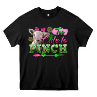 Black too cute to pinch Heavy Core Tee - FaDigitalArtStudio