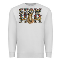 Dove Grey show mom horse Premium Sweatshirt - RanaPortraitStore