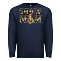 Navy show mom horse Premium Sweatshirt - RanaPortraitStore