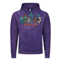 Cloud Purple she is strong Vintage Hoodie - Artiststas