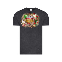 Vintage Black Christmas Elf Vintage Tee - CowhideDigitalArt