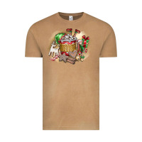 Vintage Camel Christmas Elf Vintage Tee - CowhideDigitalArt