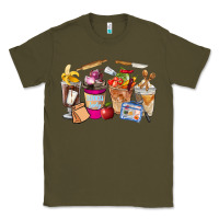 Army Green Lunch Lady Coffee Cups Classic Tee - FaDigitalArtStudio