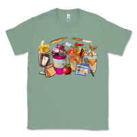 Sage Lunch Lady Coffee Cups Classic Tee - FaDigitalArtStudio