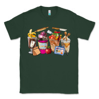 Sports Green Lunch Lady Coffee Cups Classic Tee - FaDigitalArtStudio