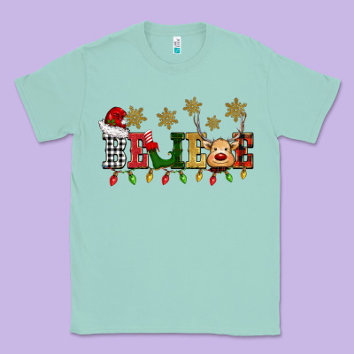 Christmas Believe Classic Tee Designed By Barkaloodesign
