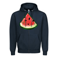 Navy watermelon sliece Zipper Hoodie - Jasminsmagicworld