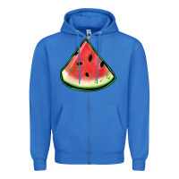 True Royal watermelon sliece Zipper Hoodie - Jasminsmagicworld