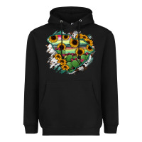 Black South Carolina State Map Heavyweight Hoodie - RanaPortraitStore