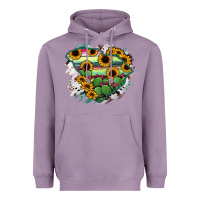 Lavender South Carolina State Map Heavyweight Hoodie - RanaPortraitStore