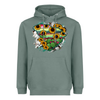 Sage South Carolina State Map Heavyweight Hoodie - RanaPortraitStore