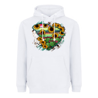 White South Carolina State Map Heavyweight Hoodie - RanaPortraitStore