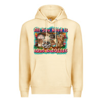 Pina Colada all you need is love & coffee Premium Hoodie - BarkalooDesign