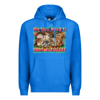 True Royal all you need is love & coffee Premium Hoodie - BarkalooDesign