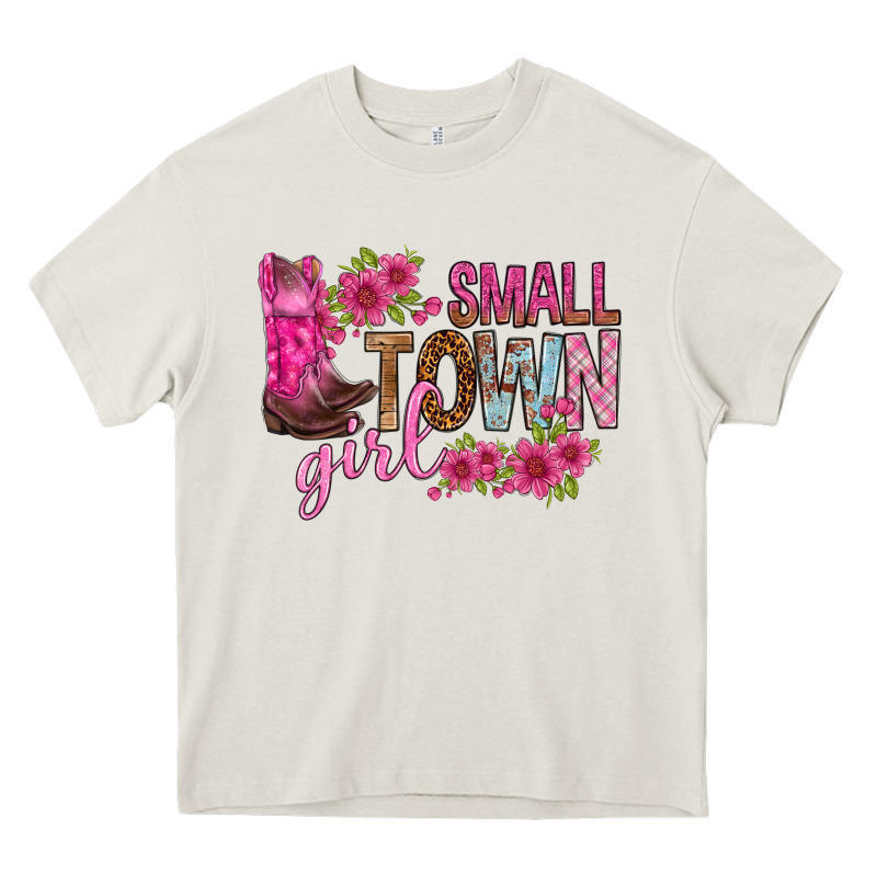 Small Town Girl With Flowers Bbs Heavy Core Tee by BundleAndBundleShop | Teevron
