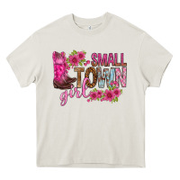 Cream small town girl with flowers bbs Heavy Core Tee - BundleAndBundleShop