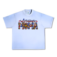 Grape Ice American mama Urban Heavy Tee - CowhideDigitalArt