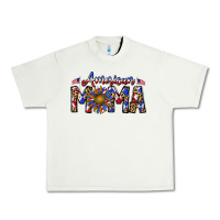 Pistachio American mama Urban Heavy Tee - CowhideDigitalArt