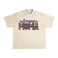 Sandshell American mama Urban Heavy Tee - CowhideDigitalArt