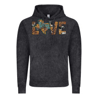 Vintage Black love texas map sunflower leopard cowhide Vintage Hoodie - Artiststas