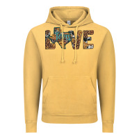 Vintage Mustard love texas map sunflower leopard cowhide Vintage Hoodie - Artiststas