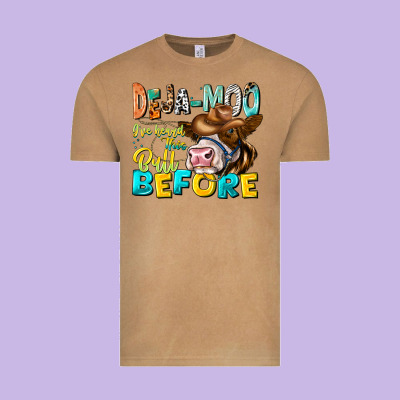 Deja Moo I've Heard Tih Bull Before Vintage Tee Designed By Cowhidedigitalart