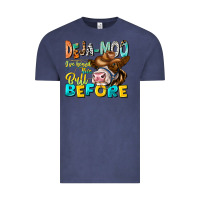 Vintage Denim Deja Moo I've Heard Tih Bull Before Vintage Tee - CowhideDigitalArt