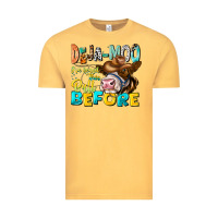 Vintage Mustard Deja Moo I've Heard Tih Bull Before Vintage Tee - CowhideDigitalArt