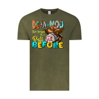 Vintage Olive Deja Moo I've Heard Tih Bull Before Vintage Tee - CowhideDigitalArt