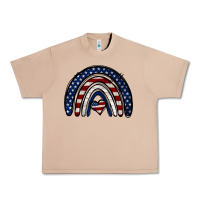 Burro USA American Flag Rainbow Urban Heavy Tee - Jasminsmagicworld