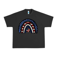 Pigment Black USA American Flag Rainbow Urban Heavy Tee - Jasminsmagicworld