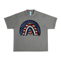 Tornado USA American Flag Rainbow Urban Heavy Tee - Jasminsmagicworld